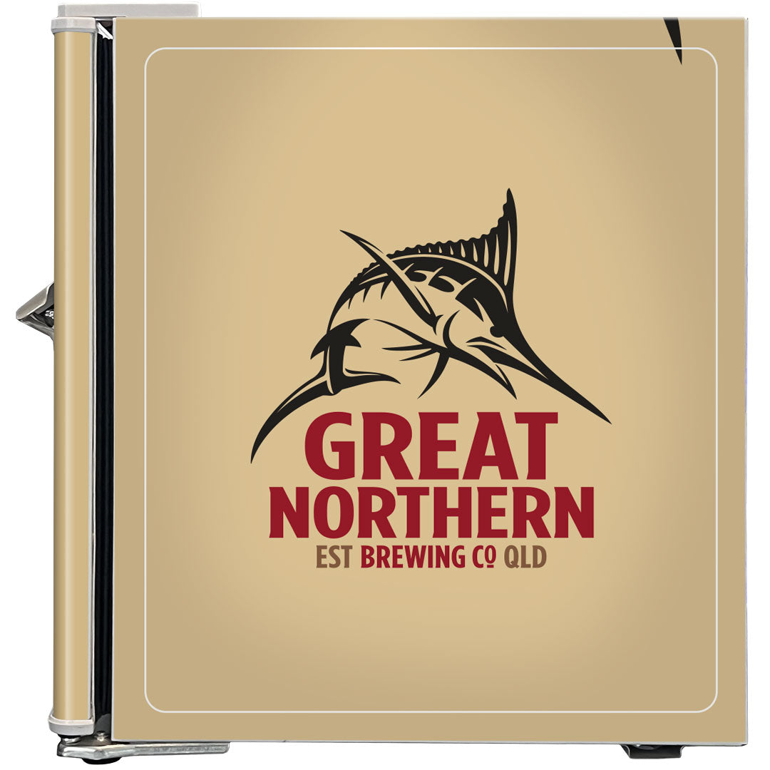 great northern Great Northern Retro Mini Bar Fridge - Model BC46W-GNBC-GOLD | Retrocade - Image 6