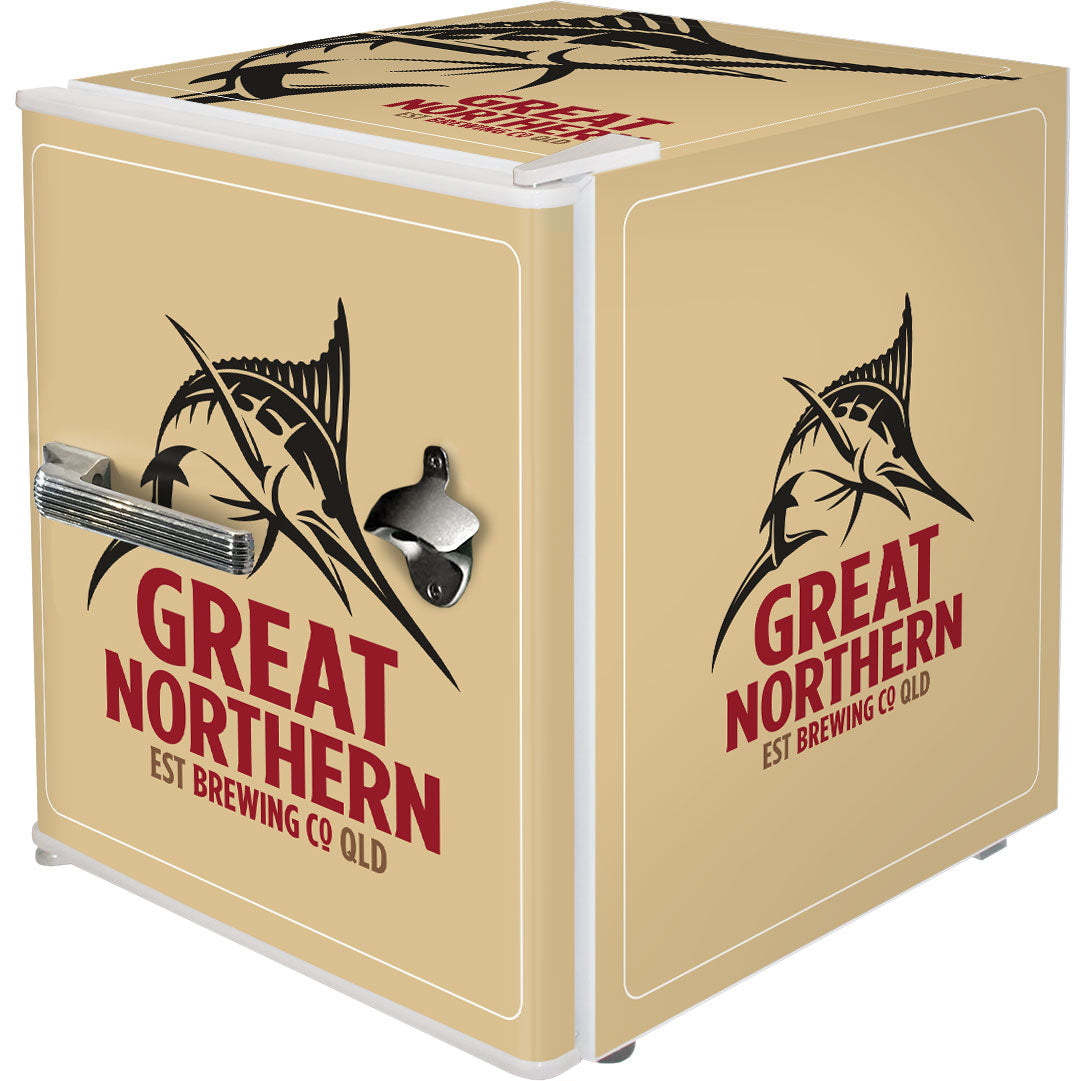 great northern Great Northern Retro Mini Bar Fridge - Model BC46W-GNBC-GOLD | Retrocade - Image 9