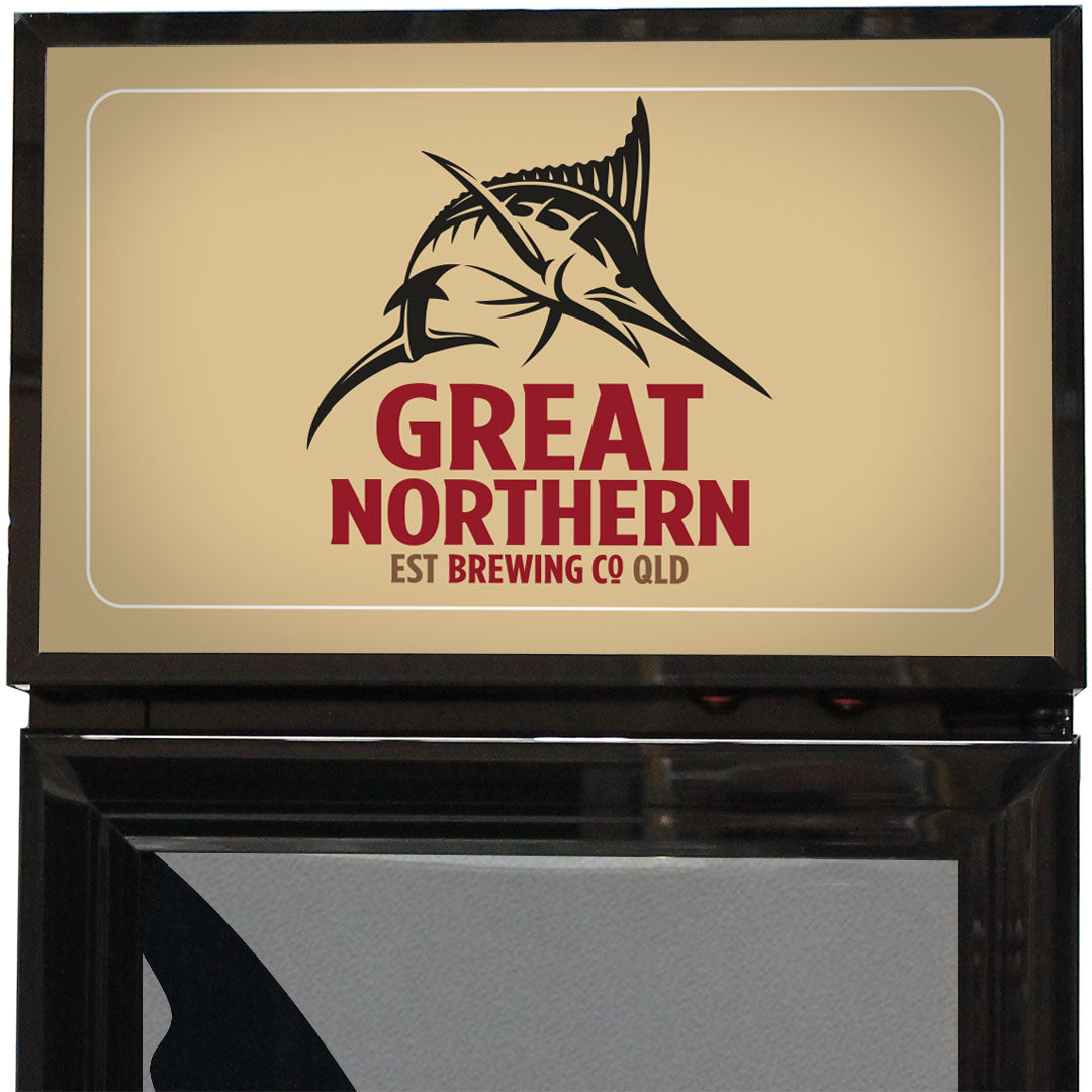 great northern Great Northern Branded Skinny Upright Bar Fridge - Model SS-P160-GOLD | Retrocade - Image 9