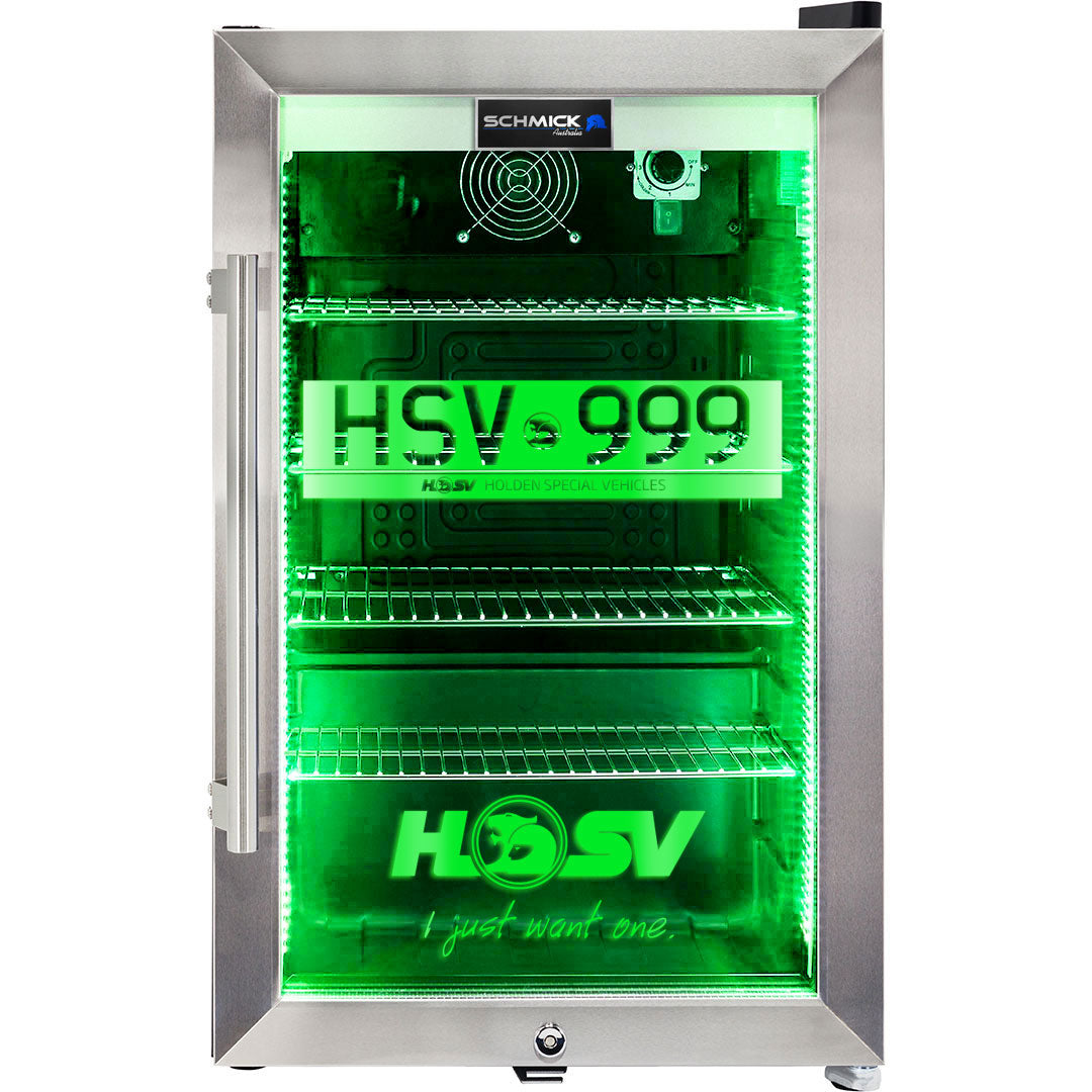 Holden HSV GTSR branded bar fridge, Great gift idea! Add You Own Number Plate To Door! Model SC70-SS-GTSR | Retrocade - Image 2