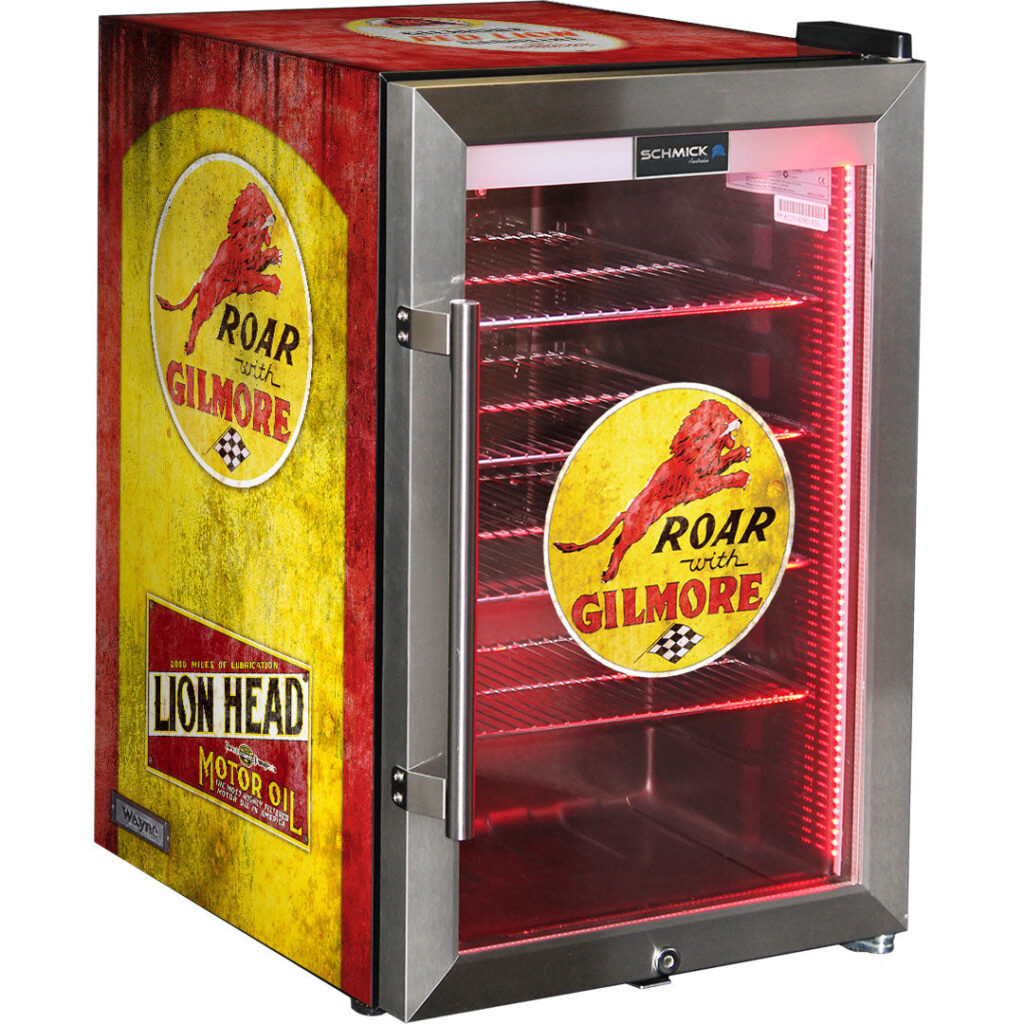 gilmore Gilmore Vintage Fuel Pump Branded Bar Fridge, Great gift idea! - Model SC70-FP-GILMORE | Retrocade - Default Title