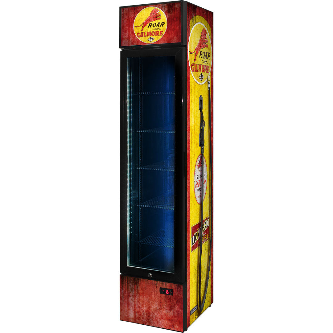 gilmore Gilmore Fuel Pump Branded Skinny Upright Bar Fridge - Model SS-P160-FP-GILMORE | Retrocade - Default Title - Image 9