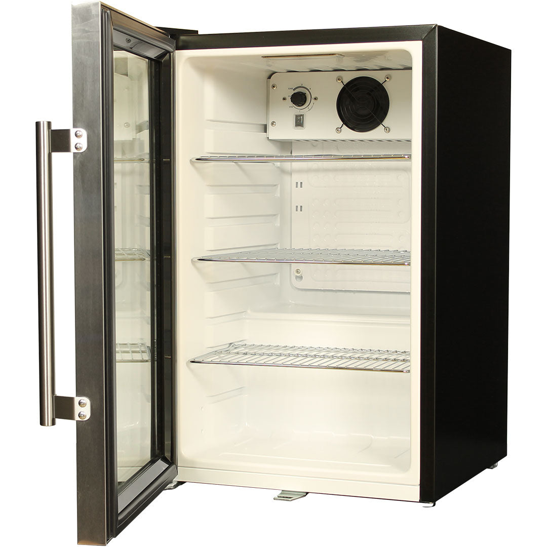 great northern Great Northern Original Tropical Glass Door Fridge - 80 Cans Left Hinge Model EC68L-SSH-CRISP | Retrocade - Image 7