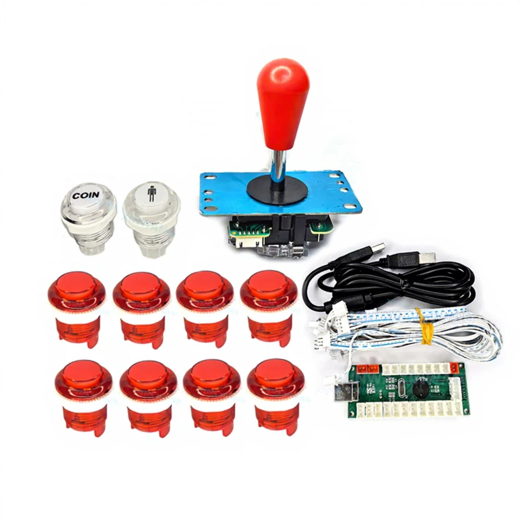 Sanwa-Style 5V LED Arcade Kit for PC and Raspberry Pi