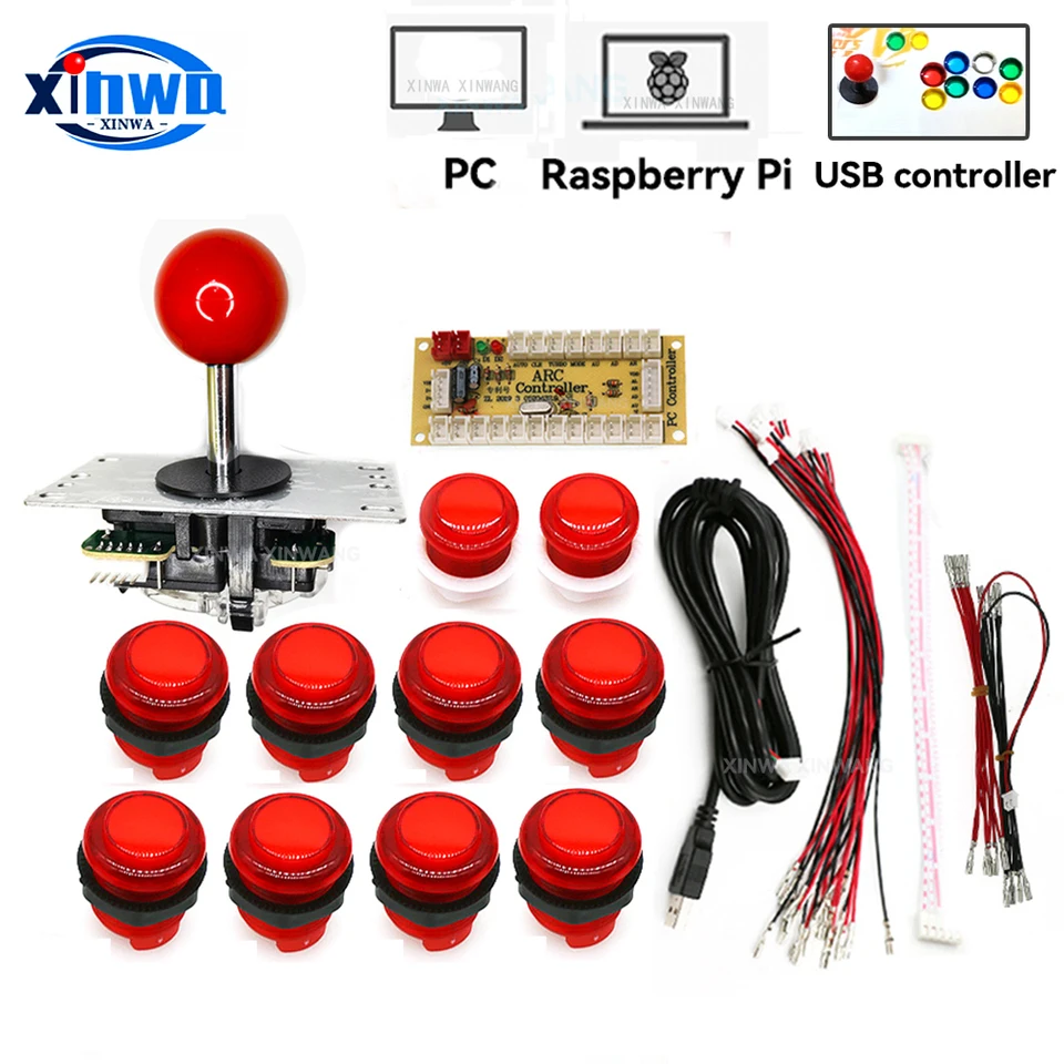 XW-47 1-Player 5V LED Arcade Joystick Kit - Image 2