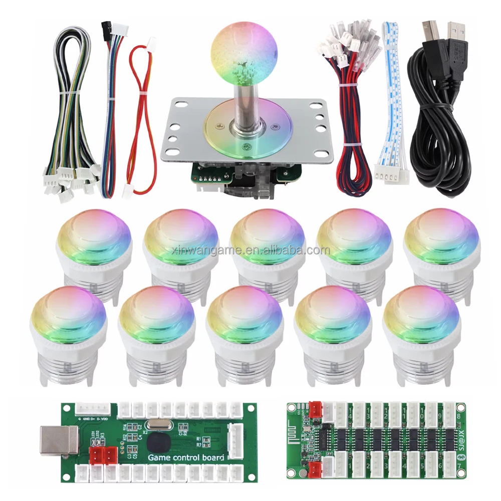 RGB LED Arcade Kit with Happ-Style or Sanwa-Style Stick - Image 3
