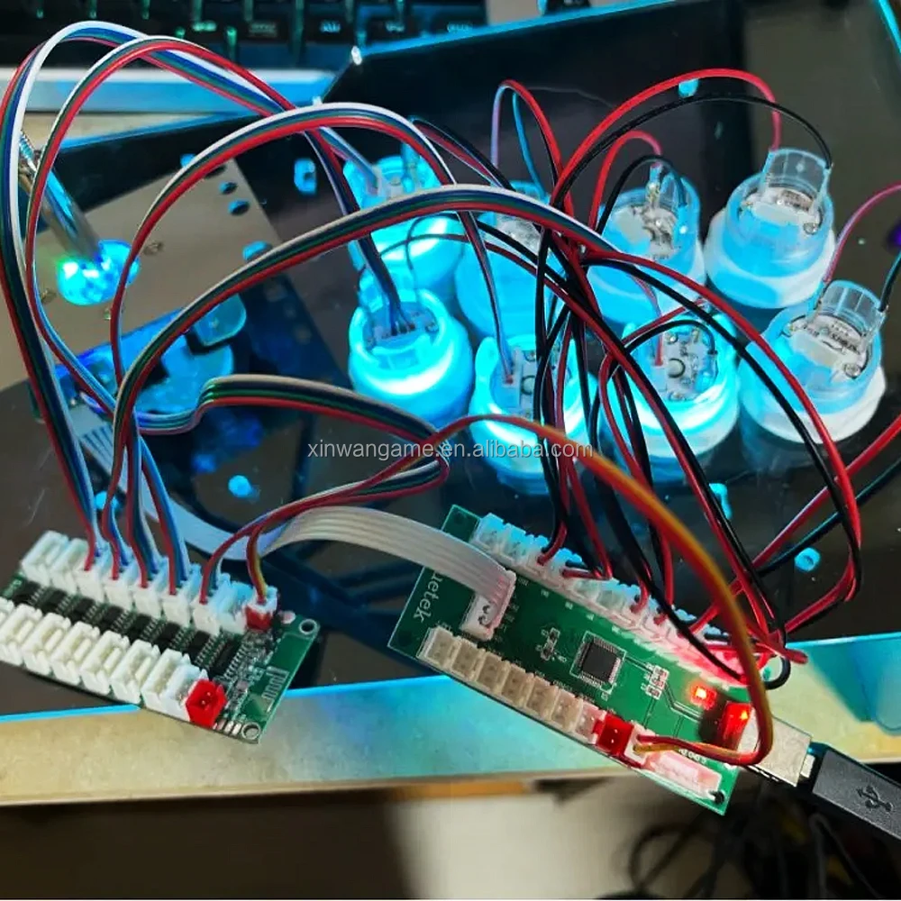 RGB Arcade Joystick Kit with White Button Options - Image 6