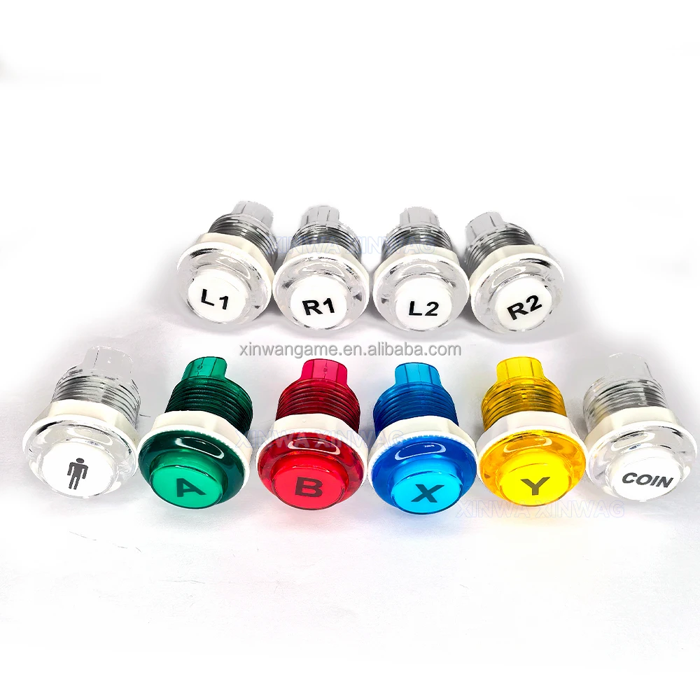 Sanwa-Style LED Arcade Kit with 1P or 2P USB Options - Image 3