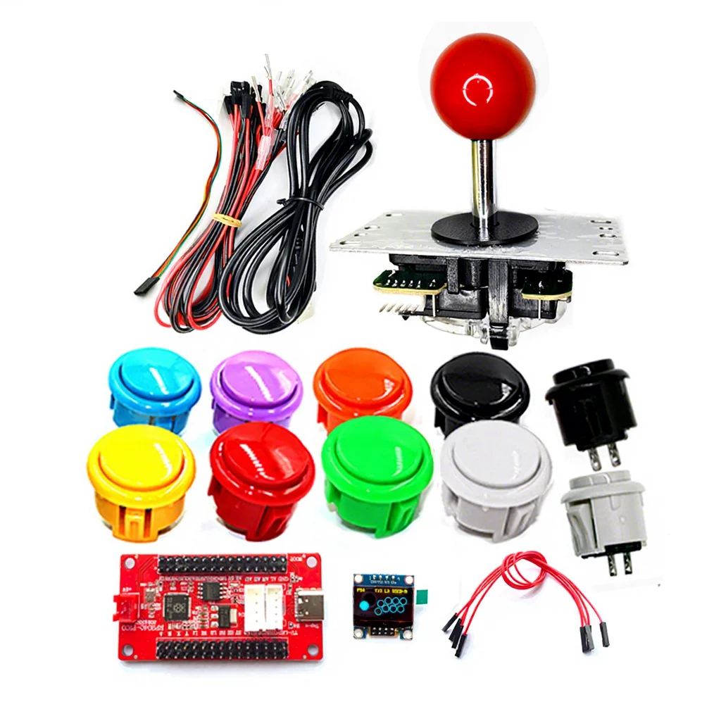 Red USB Arcade Encoder Board and DIY Kit Options