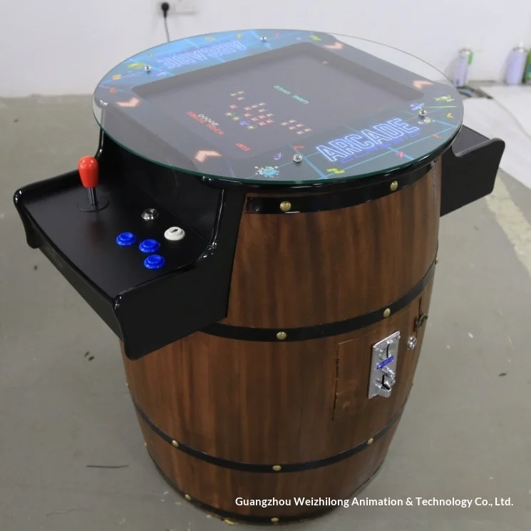 Wooden Beer Barrel Arcade Machine – 2-Player - Image 5
