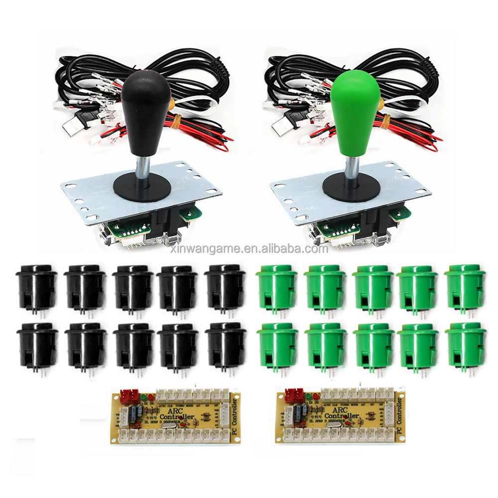 2-Player Happ-Style USB Joystick and Button Kit