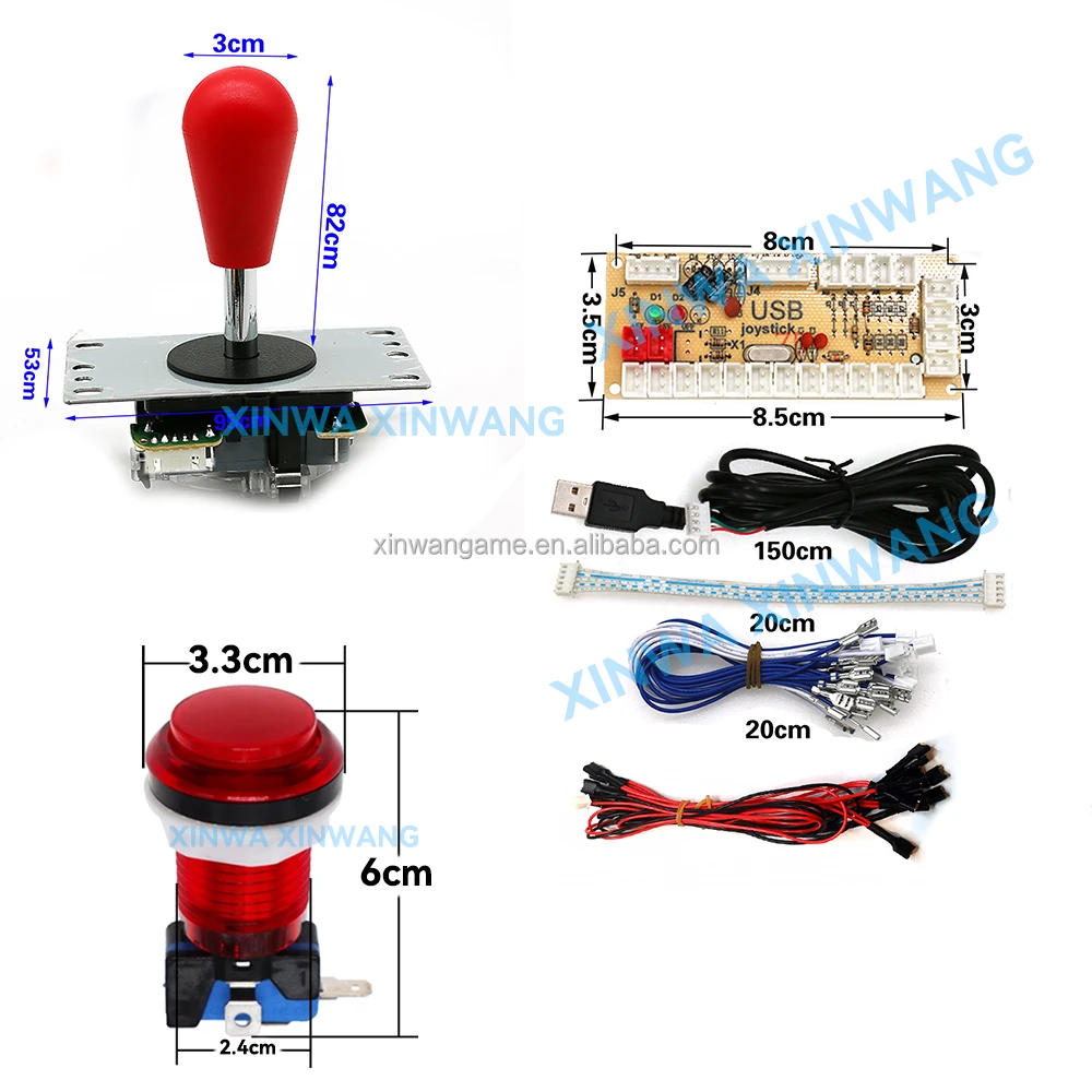 XW808 2-Player American-Style LED Arcade Kit - Image 2