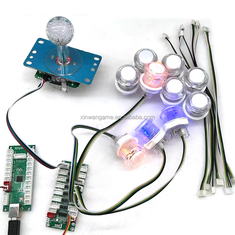 RGB LED Arcade Kit with Happ-Style or Sanwa-Style Stick - Image 4
