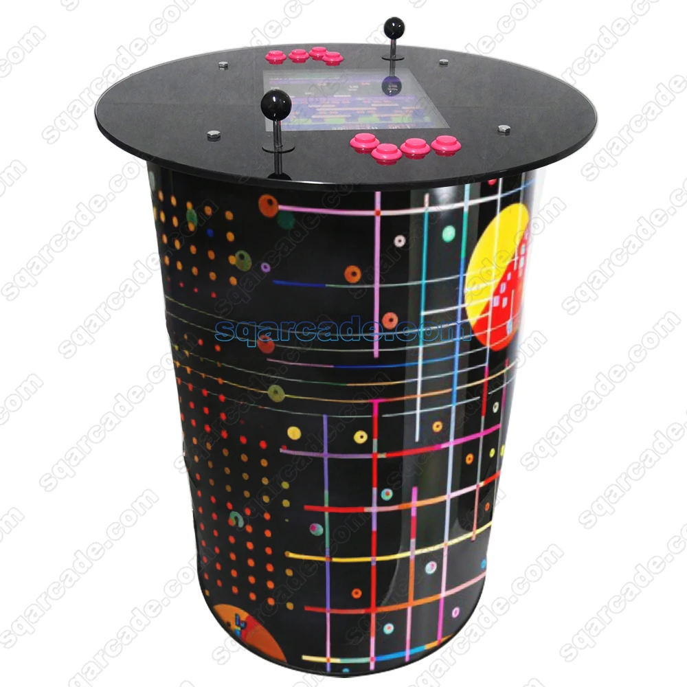 2-Player Cocktail Barrel Arcade Table - Image 4