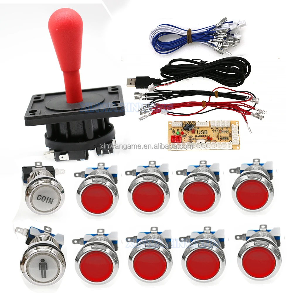American-Style LED Arcade Kit with 1P and 2P Options - Image 2
