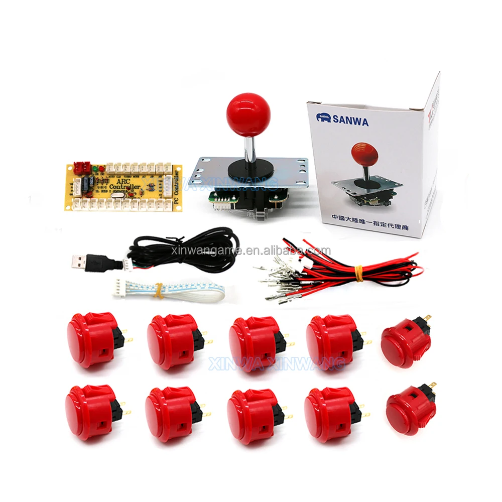 Original Sanwa OBSF-30 Arcade Button and Joystick Kit - Image 3