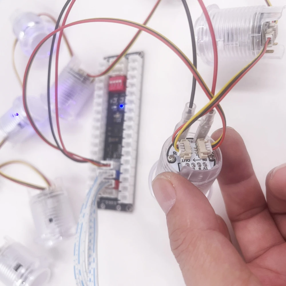 Pico 2040 RGB Arcade Kit with Joystick and Buttons - Image 3