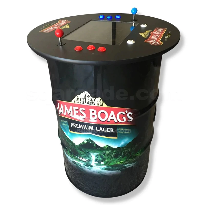 2-Player Cocktail Barrel Arcade Table - Image 3