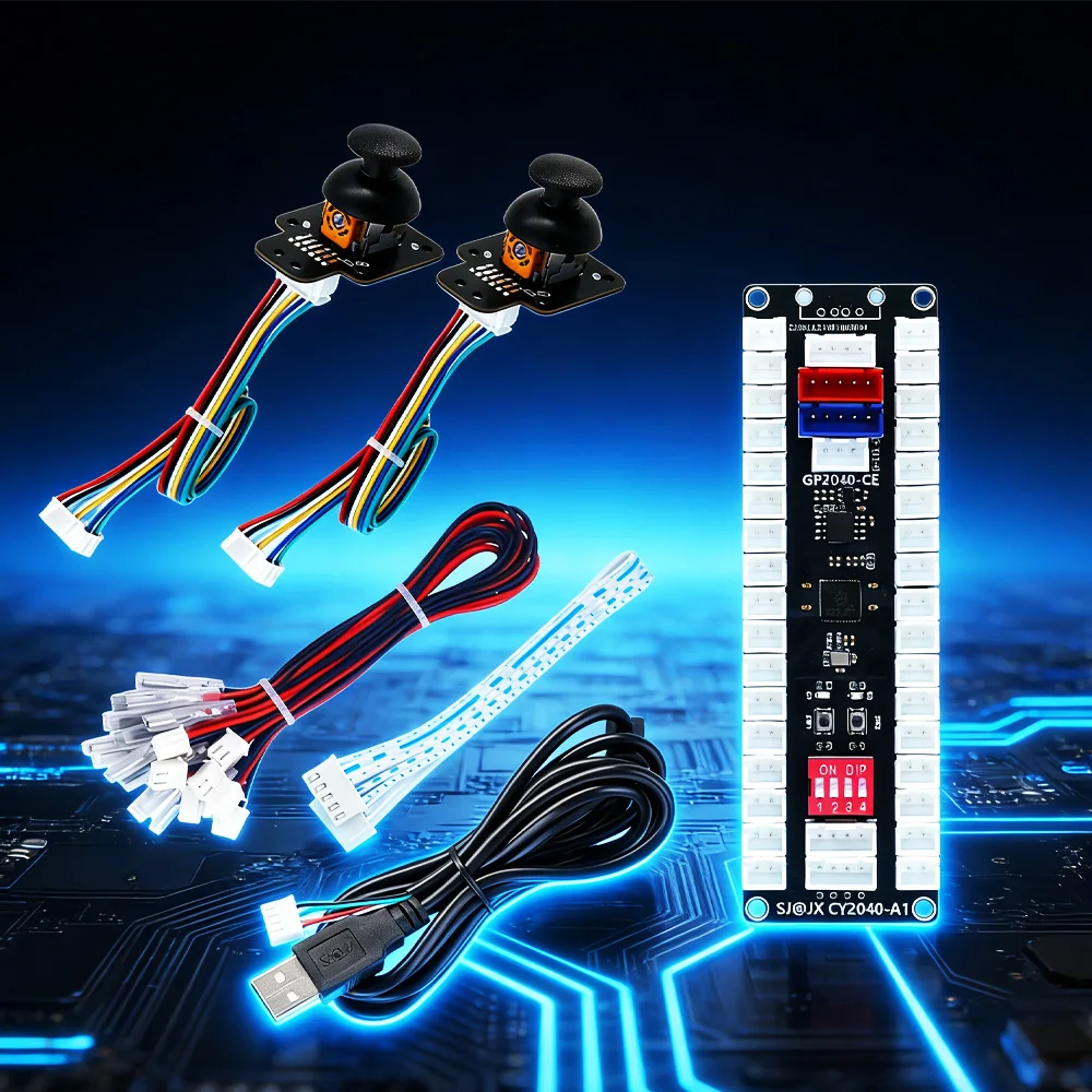 Pico 2040 USB Arcade Board Kit with Analog Joystick