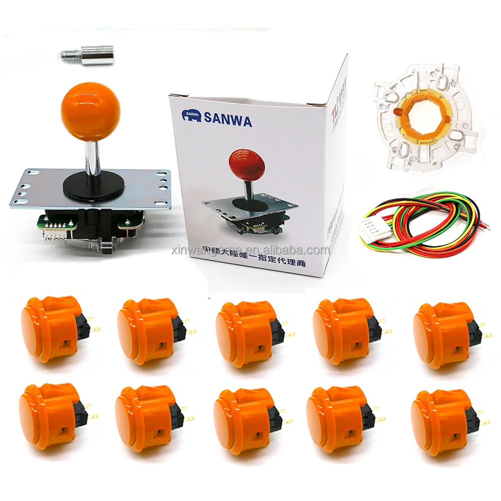 Original Sanwa JLF 8YT 8-Way Arcade Joystick DIY Kit - Image 4