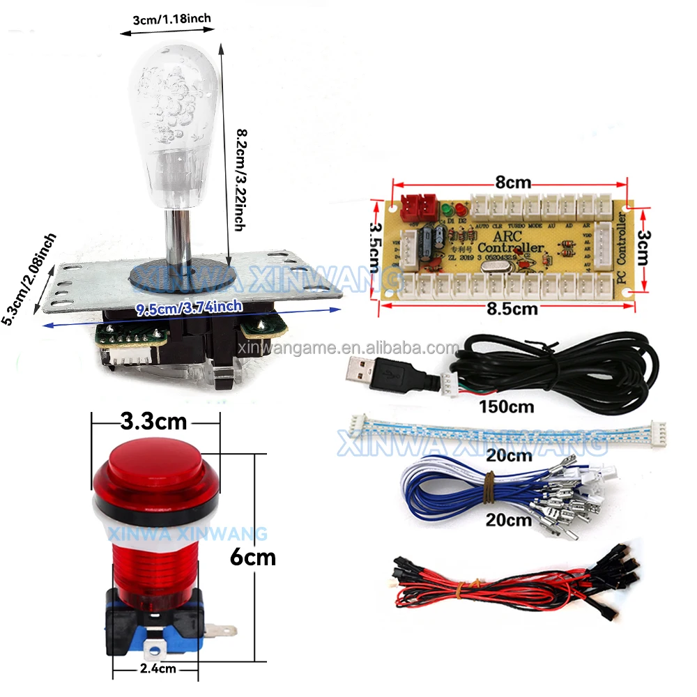 2-Player Raspberry Pi USB Arcade Board DIY Kit - Image 2