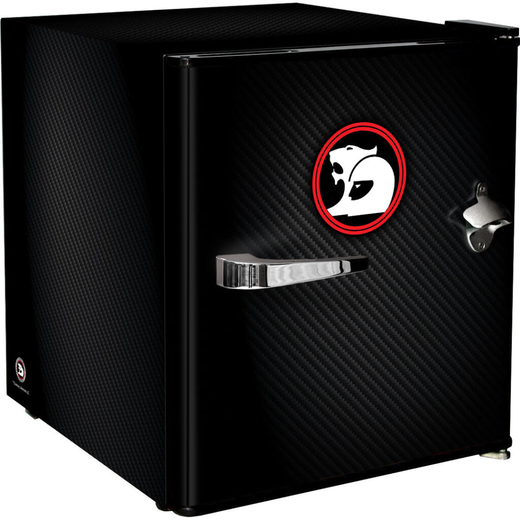 Holden Holden HSV Retro Black Vintage Mini Bar Fridge 46 Litre Schmick Brand With Opener - Model BC46B-HSV | Retrocade