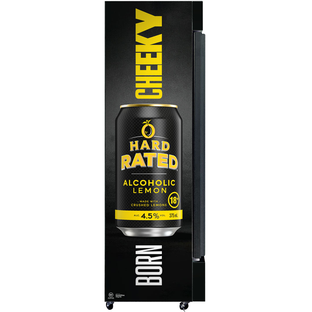 hard rated Hard Rated Upright Quiet Running Black Glass Door Bar Fridge - Model SC372B-HR | Retrocade - Image 3
