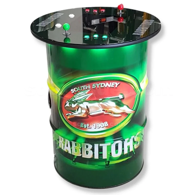 2-Player Cocktail Barrel Arcade Table - Image 2