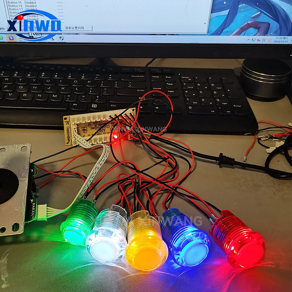 XW-47 1-Player 5V LED Arcade Joystick Kit - Image 3