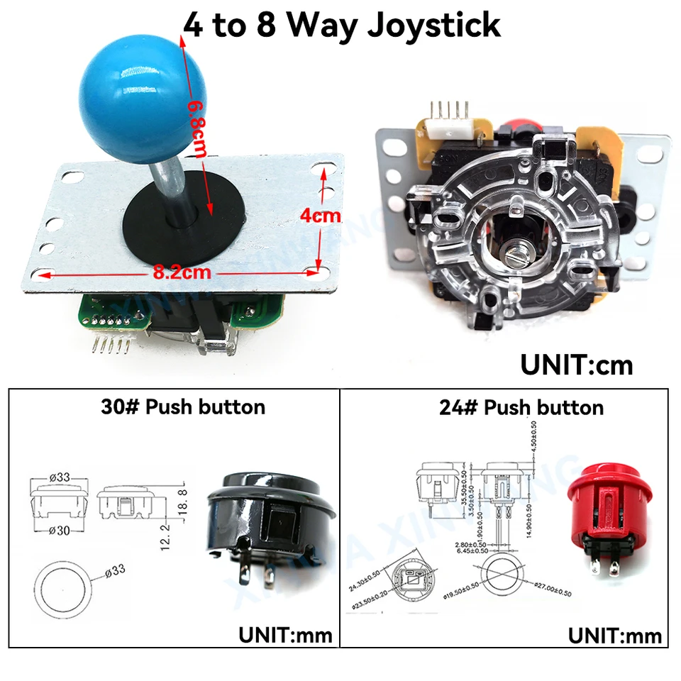 ARC-01 Sanwa-Style 1-Player Arcade Kit - Image 3