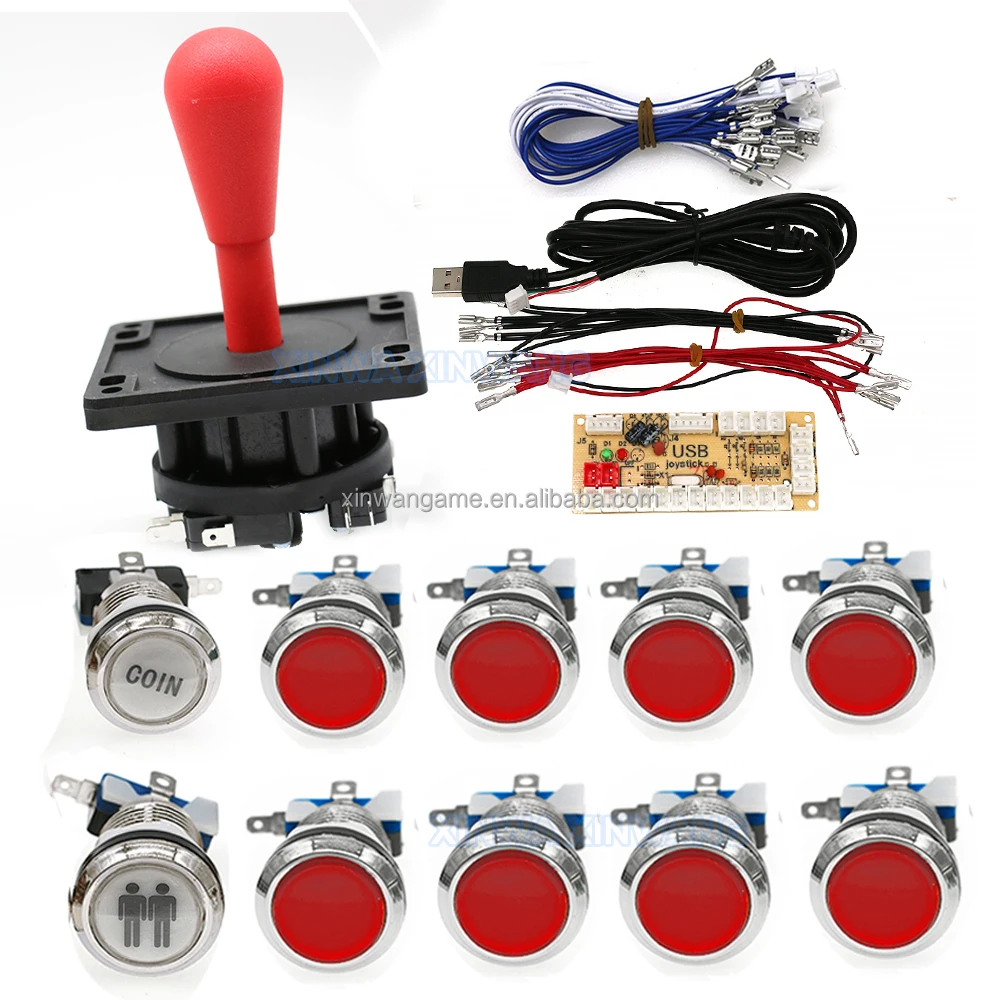 American-Style LED Arcade Kit with 1P and 2P Options - Image 3