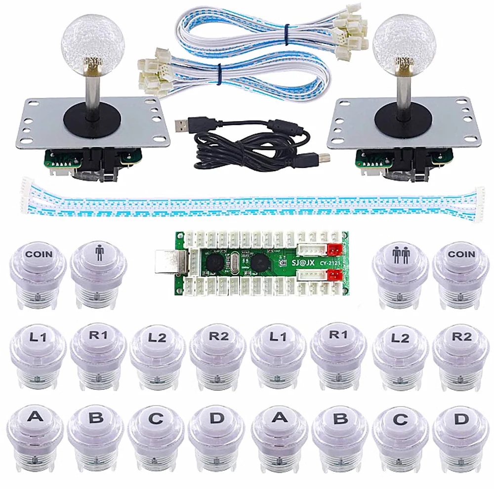 2-Player USB Arcade Kit with 5V LED Buttons - Image 2