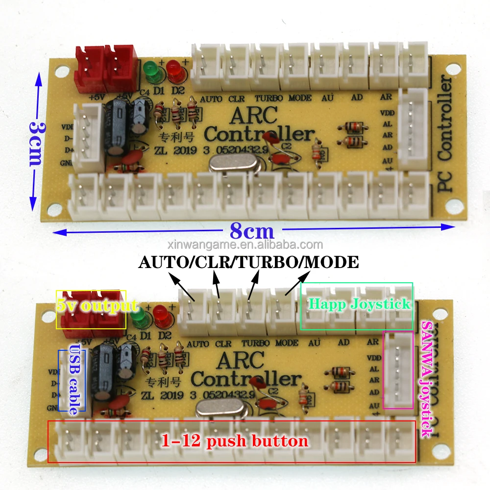 ARC-01 Dual Sanwa-Style Joystick and Button Kit - Image 5