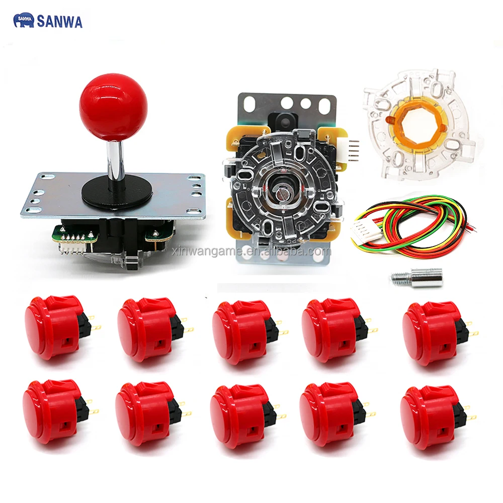 Original Sanwa JLF 8YT 8-Way Arcade Joystick DIY Kit - Image 2