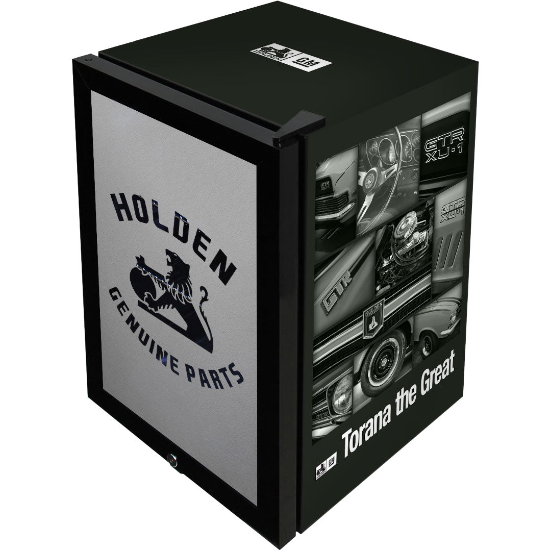 Holden Holden Heritage Collection Holden Genuine Parts Glass Door Bar Fridge With Cool Frosted Door Logo - Model SC70-B-GENPARTS | Retrocade - Image 2