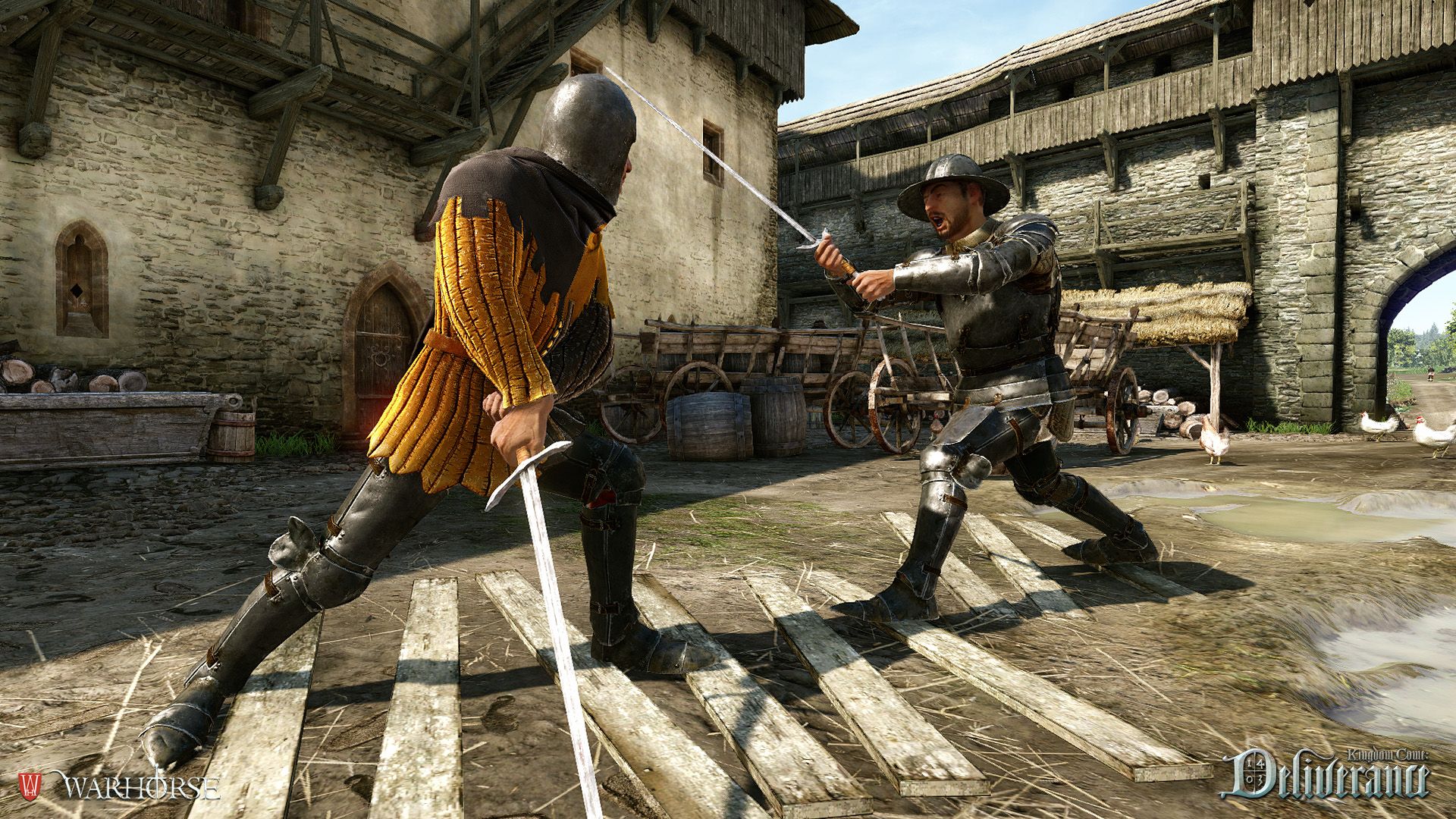 Henry duels a knight in Kingdom Come: Deliverance