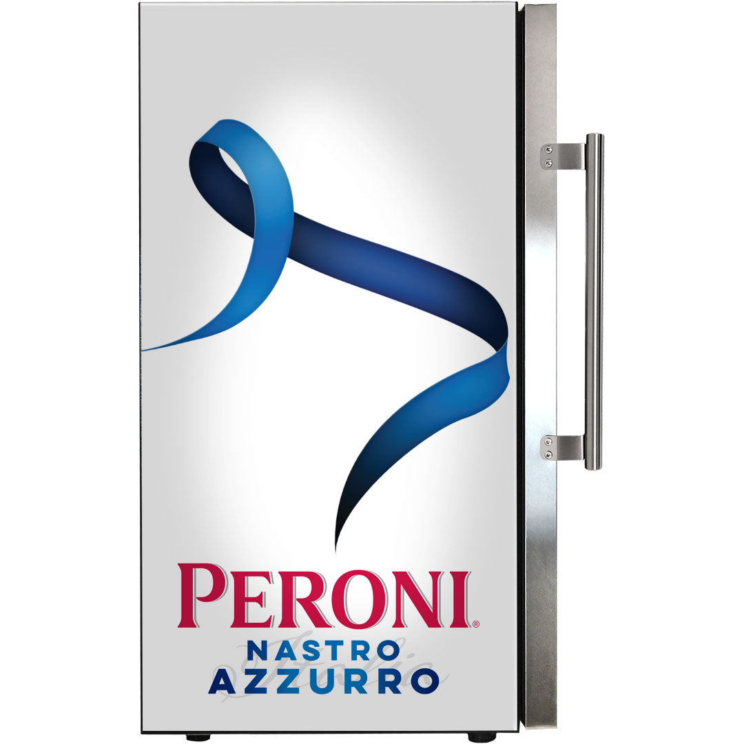 peroni Peroni Themed Alfresco Bar Fridge With Led Strip Lights, Lock and LOW E Glassd - Model SC88-SS-PERONI | Retrocade - Image 12