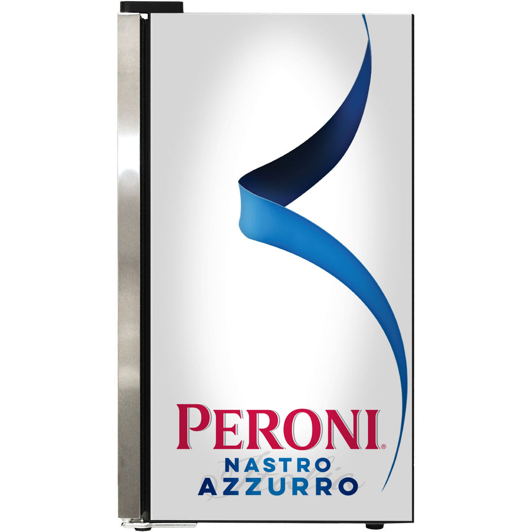 peroni Peroni Themed Alfresco Bar Fridge With Led Strip Lights, Lock and LOW E Glassd - Model SC88-SS-PERONI | Retrocade - Image 11