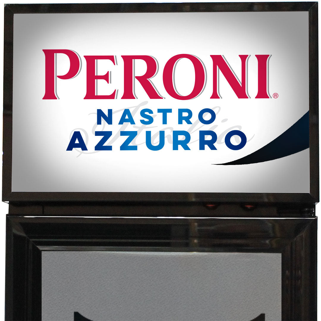 peroni Peroni Branded Skinny Upright Bar Fridge - Model SS-P160-PERONI | Retrocade - Image 2