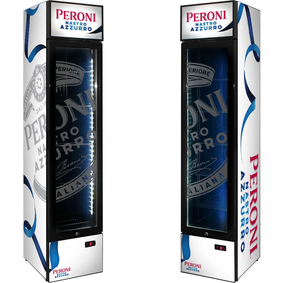 peroni Peroni Branded Skinny Upright Bar Fridge - Model SS-P160-PERONI-V2 | Retrocade - Image 11