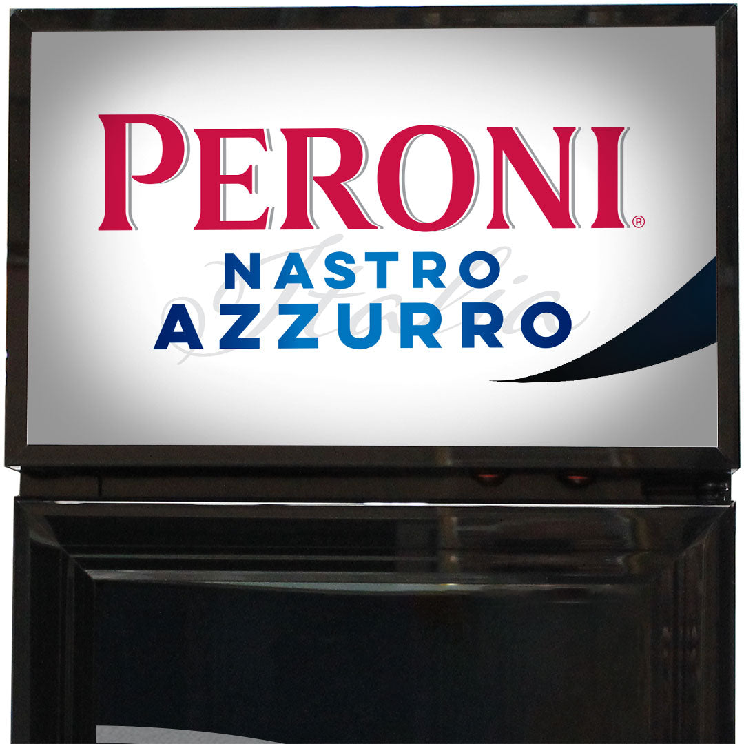 peroni Peroni Branded Skinny Upright Bar Fridge - Model SS-P160-PERONI-V2 | Retrocade - Image 2