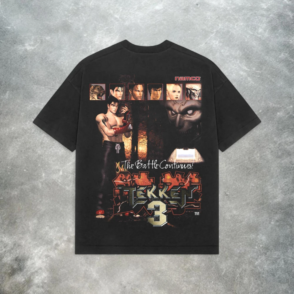 Retro Tekken 3 PS2 T-shirt - Image 3