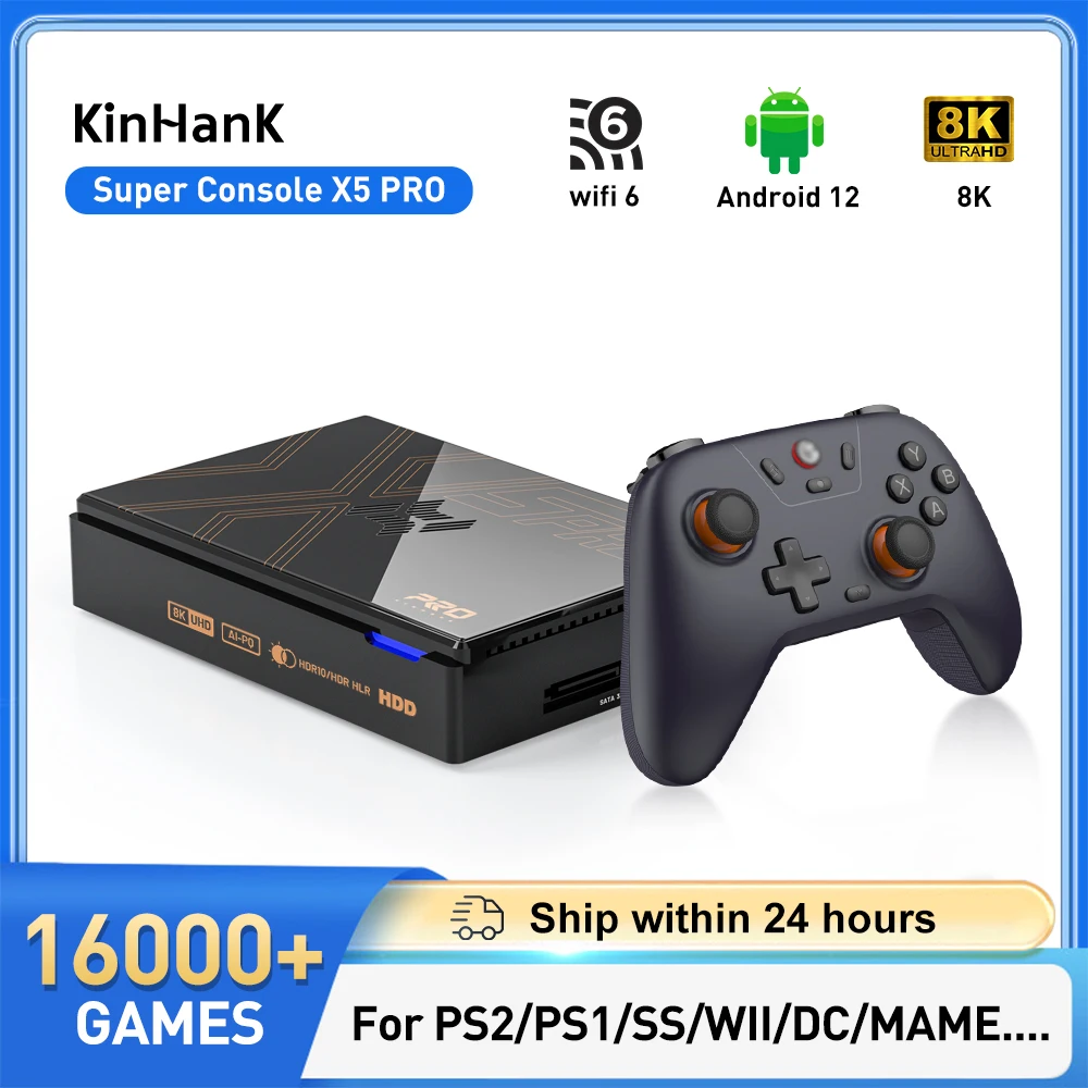 Kinhank Super Console X5 PRO 4TB 16,000+ Retro Games