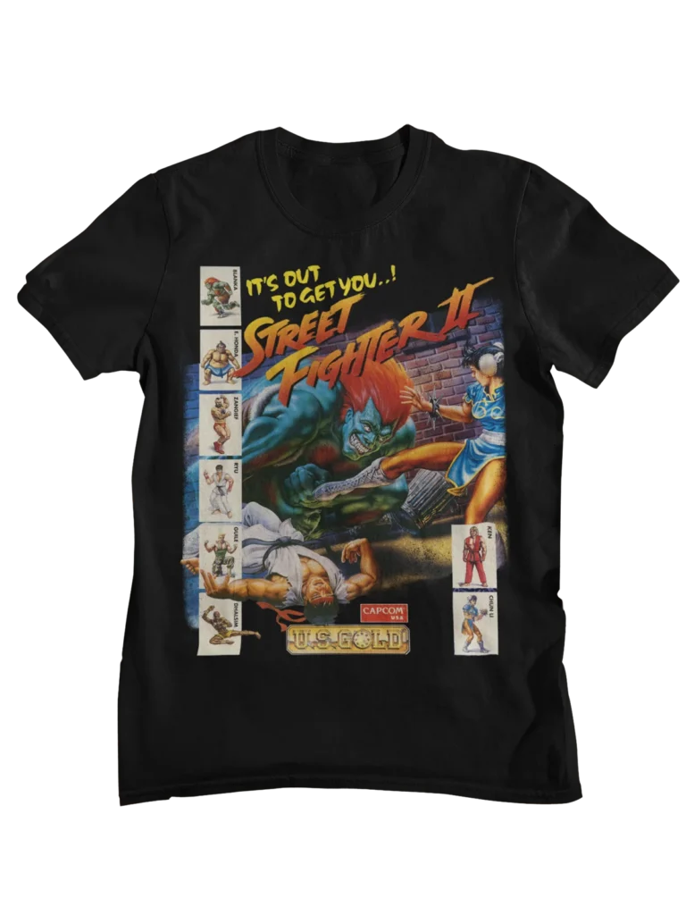 Street Fighter II Capcom Retro Game T Shirt