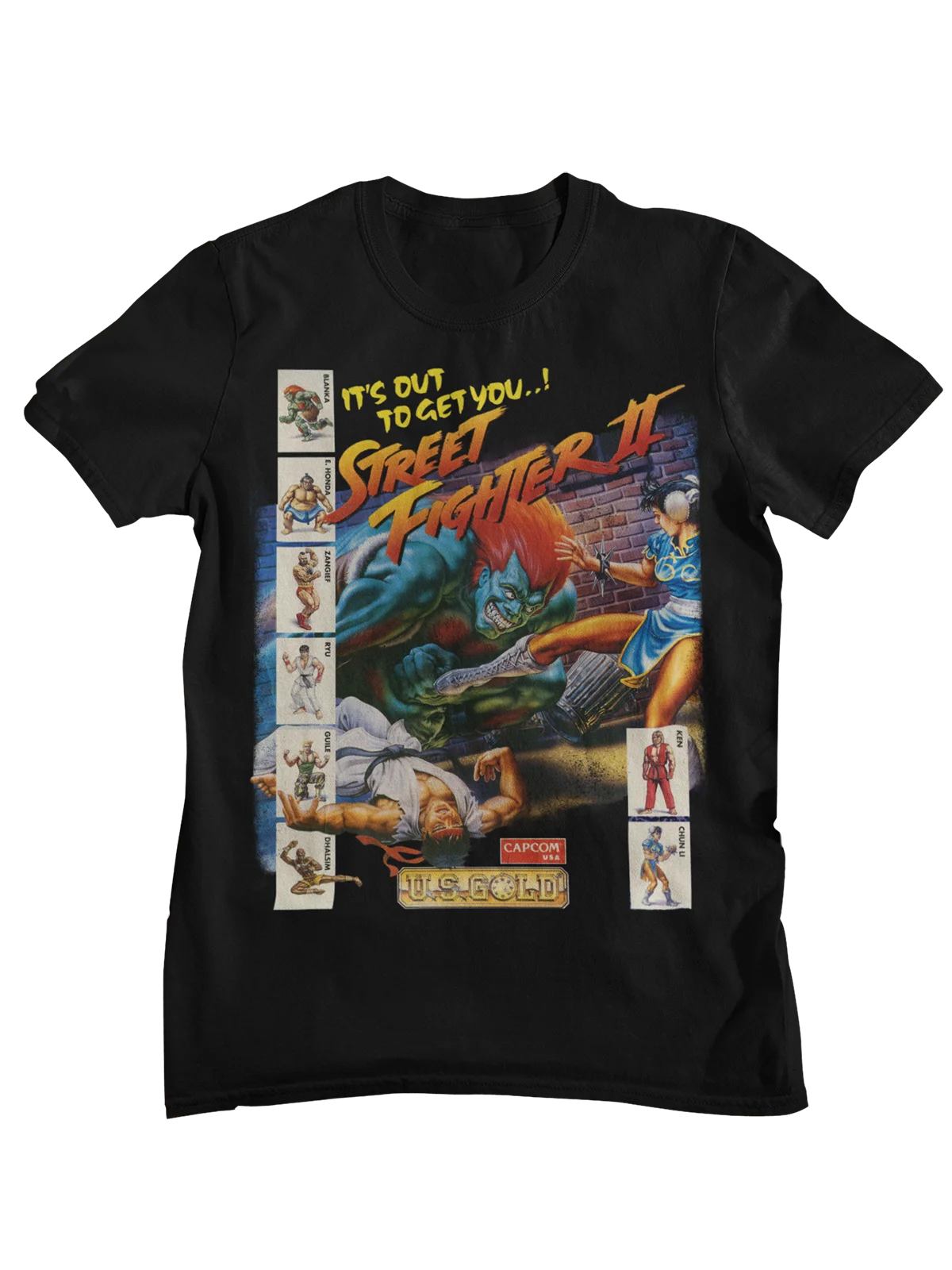 Street Fighter II Capcom Retro Game T Shirt