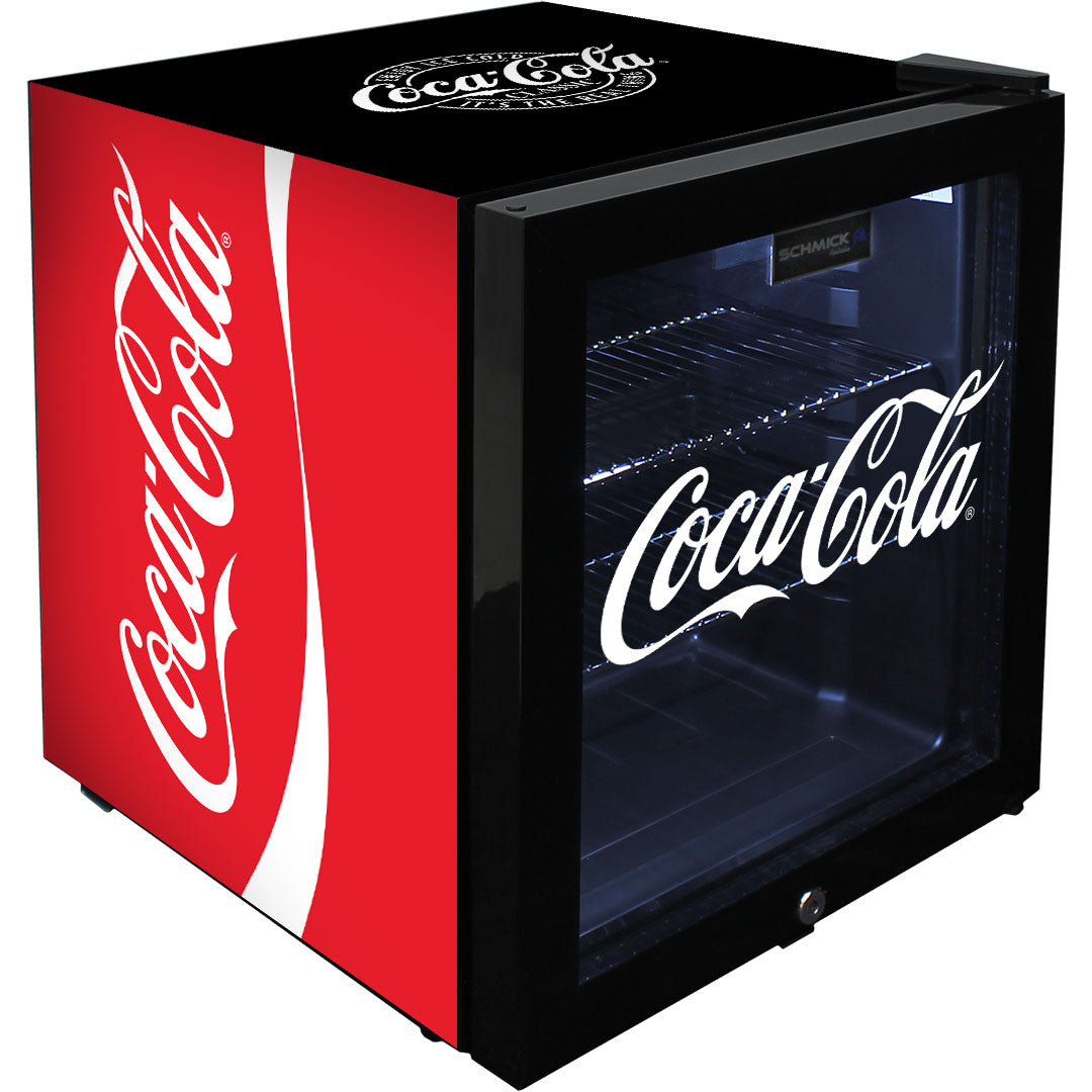 Coca-Cola Glass Door Mini Fridge With a Lock | Retrocade - Image 2