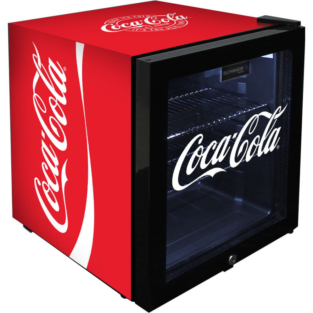 Coca-Cola Glass Door Mini Fridge With a Lock | Retrocade