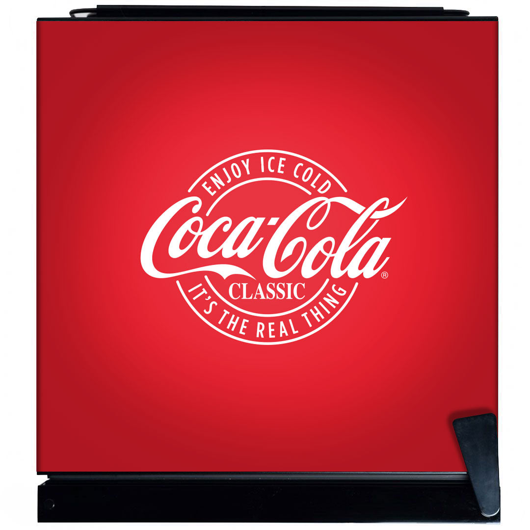 Coca-Cola Glass Door Mini Fridge With a Lock | Retrocade - Image 6