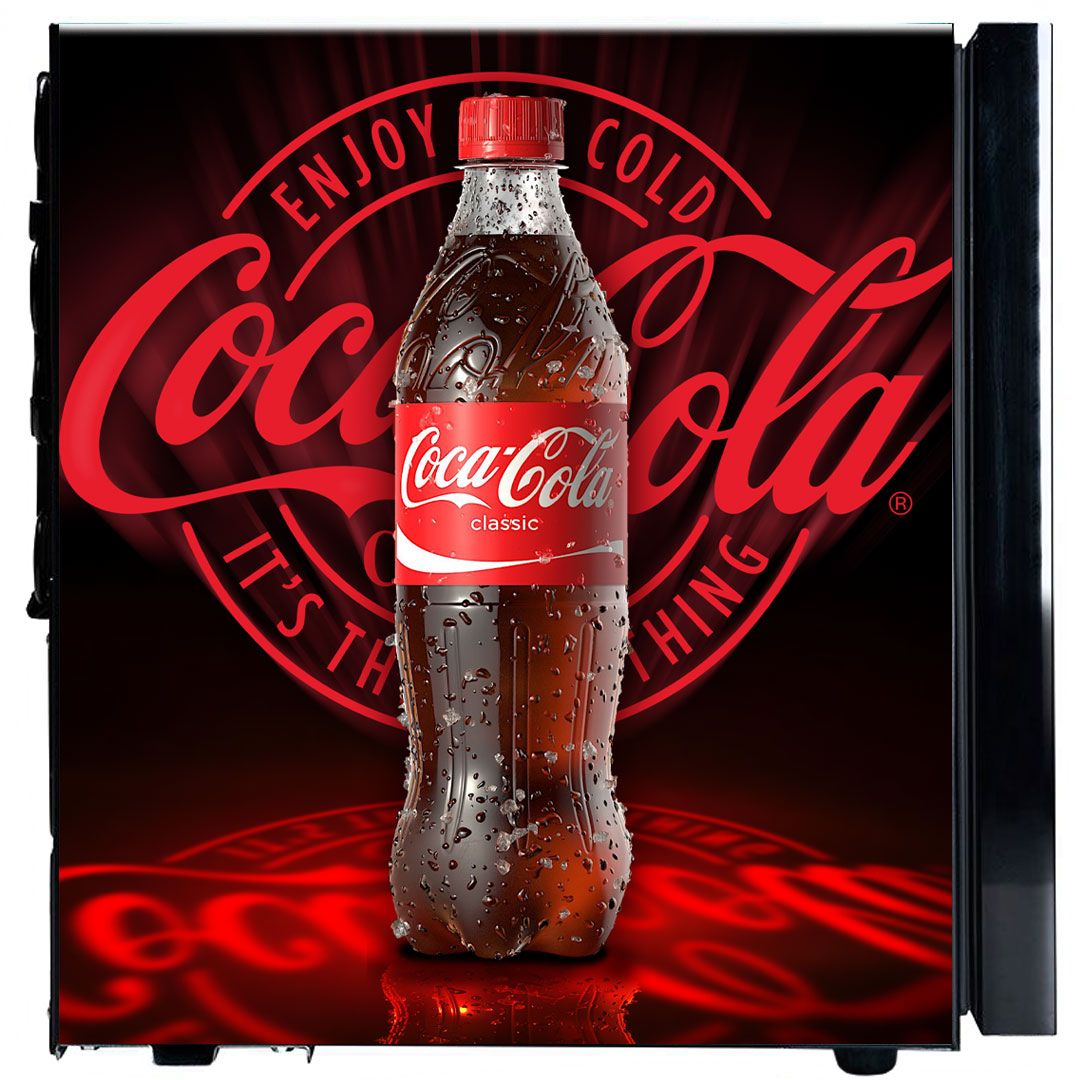 Coca-Cola Glass Door Mini Fridge With a Lock | Retrocade - Image 14