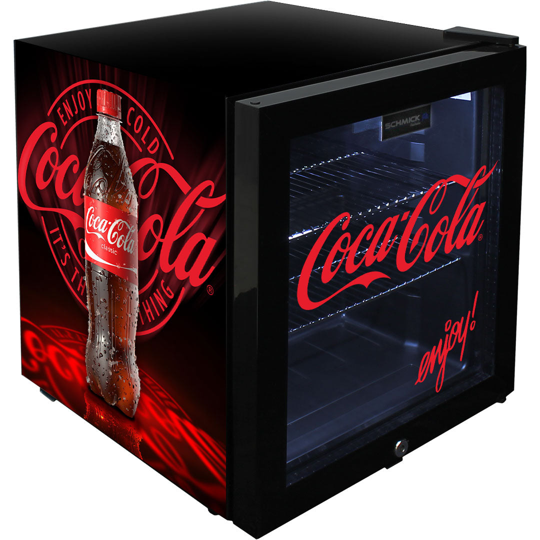 Coca-Cola Glass Door Mini Fridge With a Lock | Retrocade - Image 3